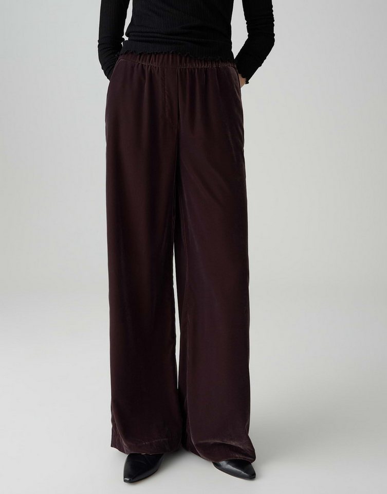 OPUS PANTS Palazzohose MUCIA SOFT Wide aus weich fallendem Samt von OPUS PANTS