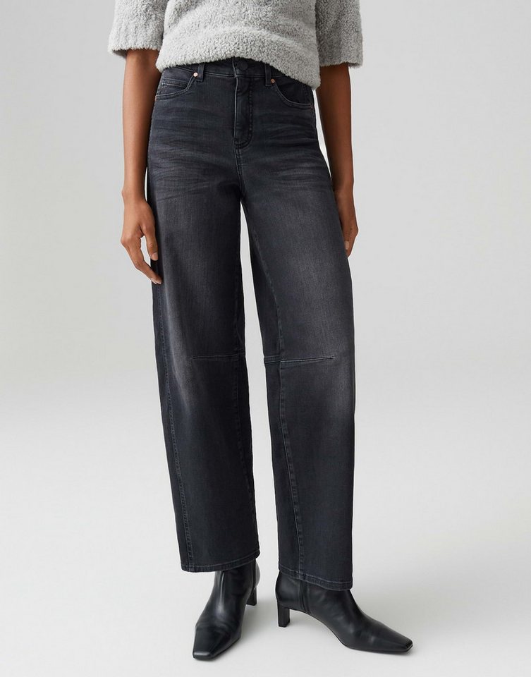 OPUS PANTS Relax-fit-Jeans MELLY BRANCH Barrel Fit mit Powerstretch Mid Rise verdeckter Zip-Fly, extrem weicher Griff, elastischer Stoff von OPUS PANTS