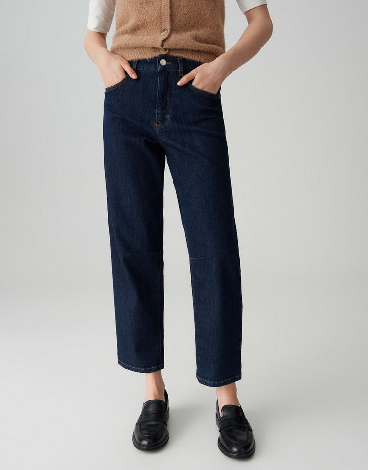 OPUS PANTS Relax-fit-Jeans MELLY RELAX Barrel Fit mit Powerstretch Mid Rise verdeckte Knopfleiste, weicher Griff, Rinsed Waschung von OPUS PANTS