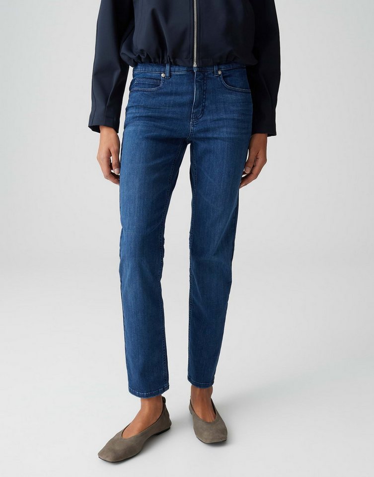 OPUS PANTS Slim-fit-Jeans MELLY BASE mit Powerstretch Mid Rise Ankle, Spanish Cotton, Zip-Fly von OPUS PANTS