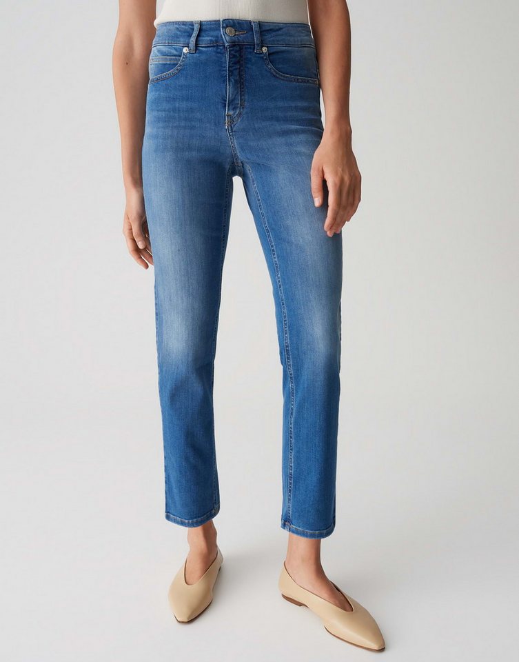 OPUS PANTS Slim-fit-Jeans MELLY BASE mit Powerstretch Mid Rise Ankle, Spanish Cotton, Zip-Fly von OPUS PANTS