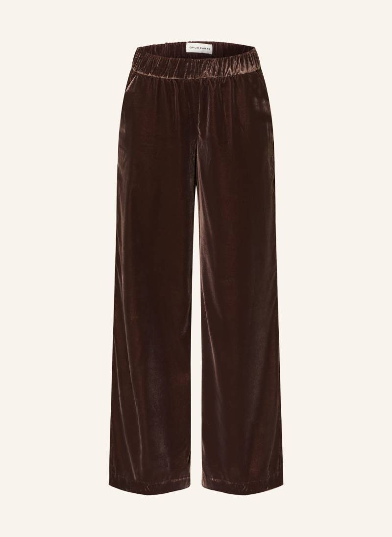 Opus Pants Samthose Mucia braun von OPUS PANTS