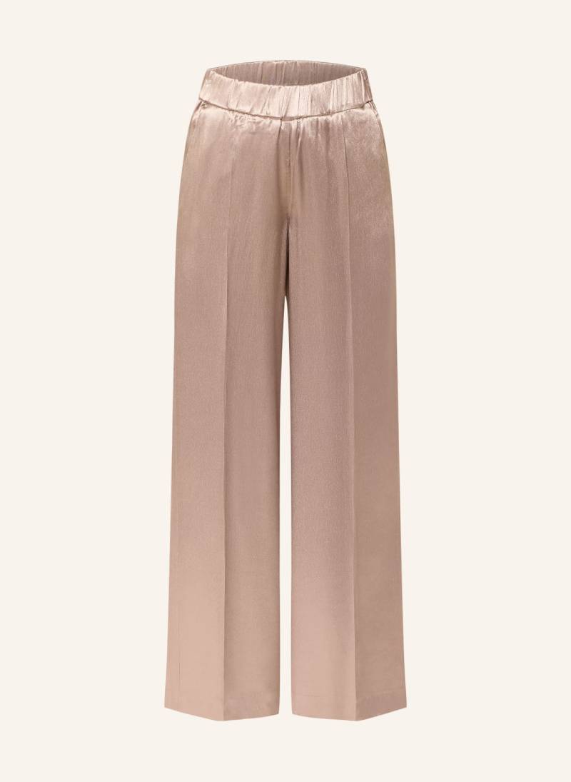 Opus Pants Satinhose Mucia Shine beige von OPUS PANTS