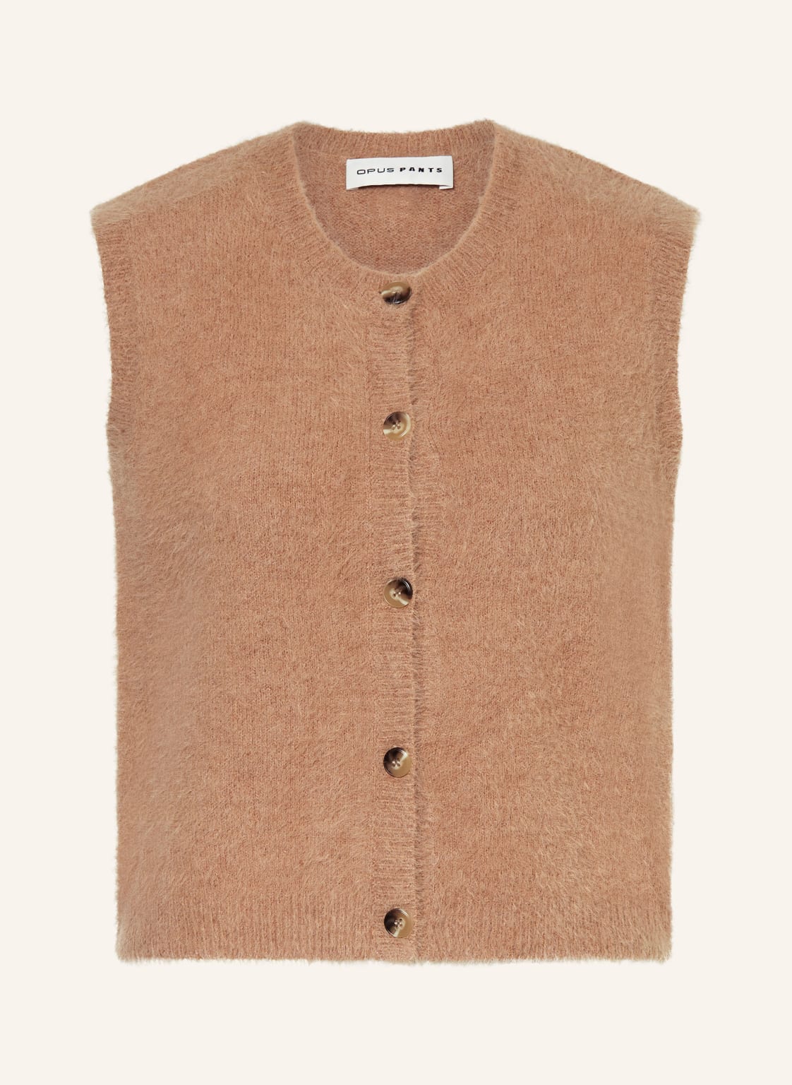 Opus Pants Strickweste Porah braun von OPUS PANTS