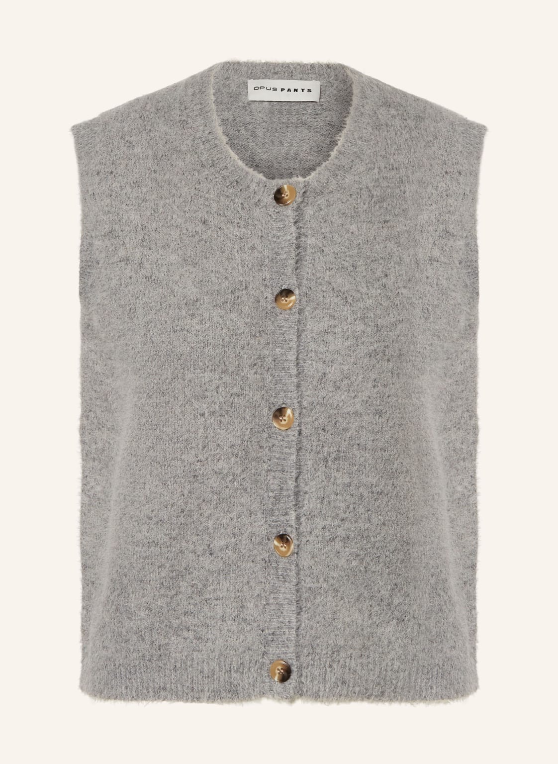 Opus Pants Strickweste Porah grau von OPUS PANTS