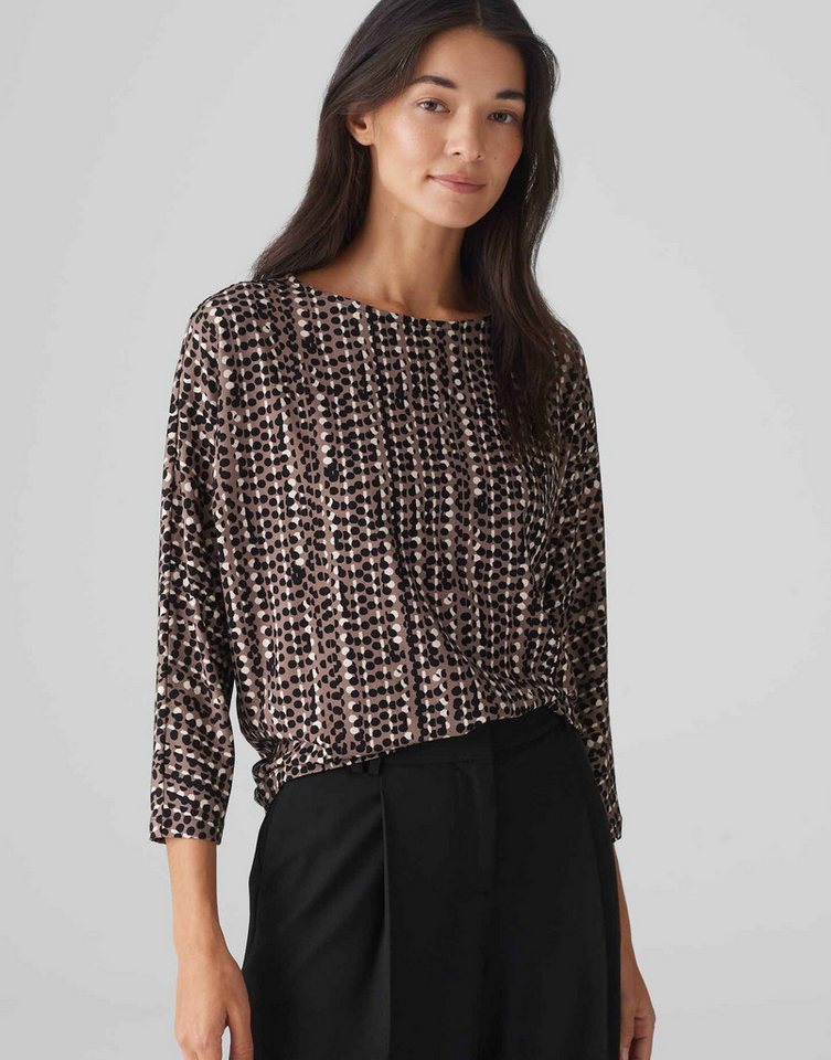 OPUS 3/4-Arm-Shirt Shirt SEBRY SHINE Batwing Fit aus Viskose Mix von OPUS