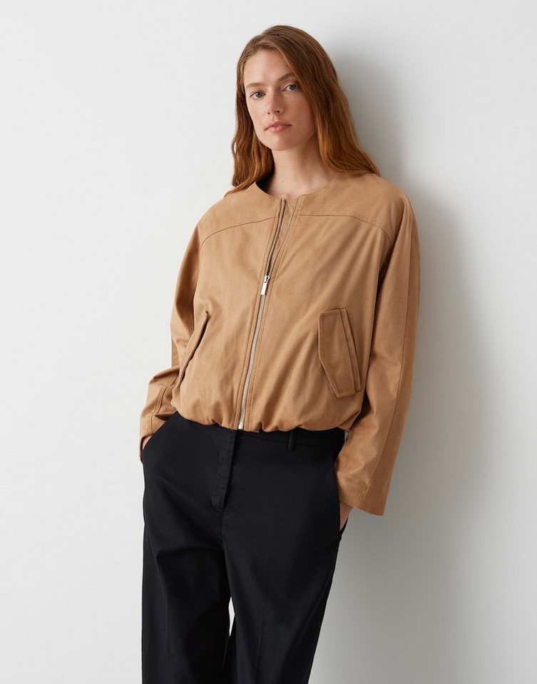 OPUS Bomberjacke HAUDI Regular in Velourslederoptik von OPUS