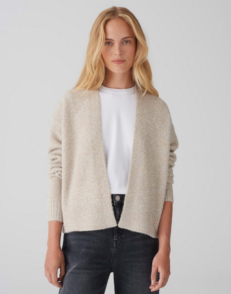 OPUS Cardigan Cardigan DAMETTA Loose mit Glitzer Details von OPUS
