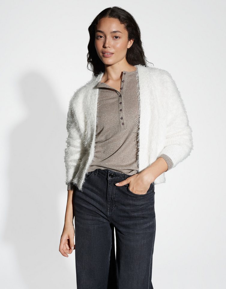 OPUS Cardigan DEDER Regular aus haarigem Effektgarn von OPUS