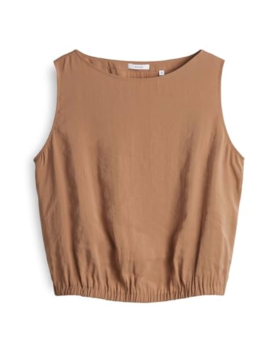 OPUS Damen Blusentop | FALGA Loose Blusentop aus weichem Cotton Modalmix golden Oak, 36 von OPUS
