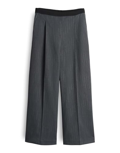 OPUS Damen Culotte | MOZY Lane Culotte mit feinem Nadelstreifen Coal Blue, 34 von OPUS