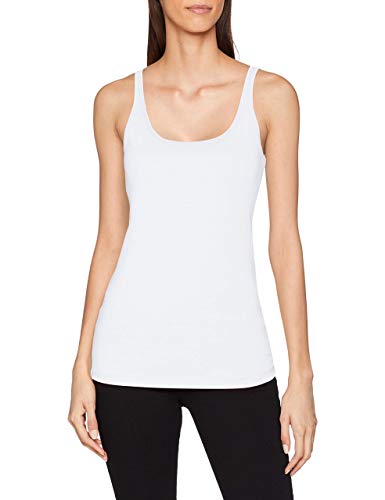 OPUS Damen Daily A T-Shirt, Weiß (White 010), (Herstellergröße: 36) von OPUS