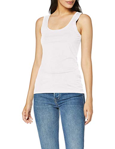 OPUS Damen daily E T-Shirt, Slim Fit, Weiß (White 010), 38 (Herstellergröße: 38) von OPUS