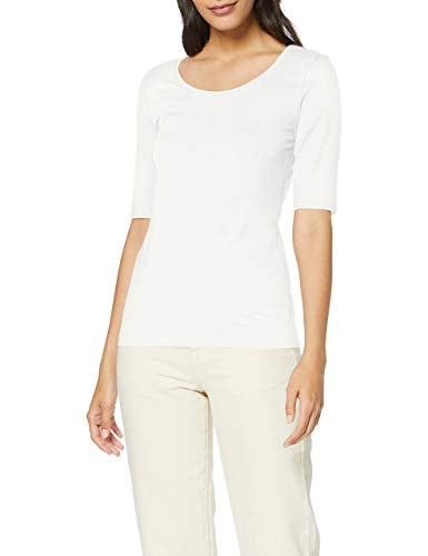 OPUS Damen Daily F T-Shirt, Elfenbein (Milk 1004), (Herstellergröße: 40) von OPUS