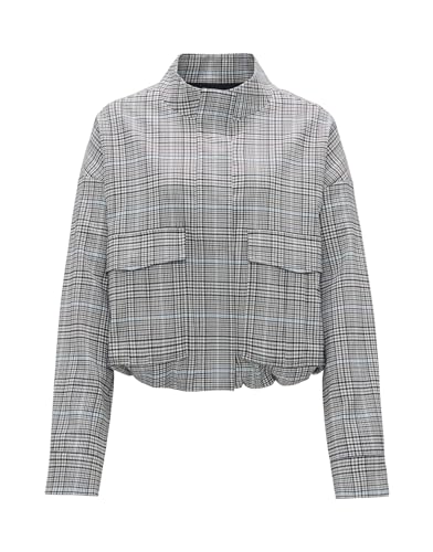 OPUS Damen Jacke | Blouson HEMMA Loose aus Viskose Mix Easy Grey, 38 von OPUS