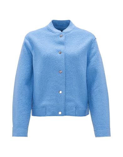 OPUS Damen Jacke | Bomberjacke HOSANA Regular aus wärmendem Woll Mix Blue Salt, 38 von OPUS