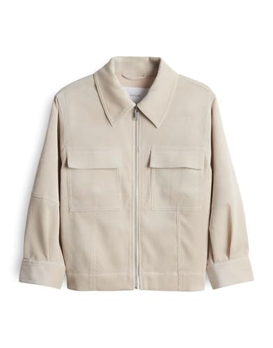 OPUS Damen Jacke | HAMONI Boxy fit Kurzjacke aus Feincord Natural Glaze, 36 von OPUS