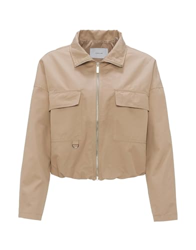 OPUS Damen Jacke | Kurzjacke HANNEKA Loose im Utility Look Soft Oat, 44 von OPUS