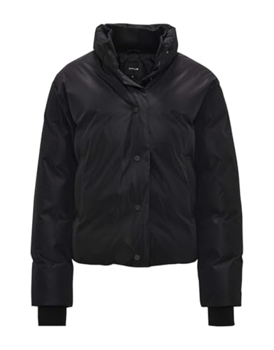 OPUS Damen Jacke | Pufferjacke HANOTTI Loose mit beschichteter Oberfläche Black, 38 von OPUS