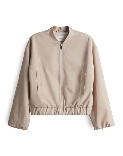 OPUS Damen Jacke | Sommerblouson Jelen mit dekorativen Ballonärmeln Natural Glaze, 40 von OPUS