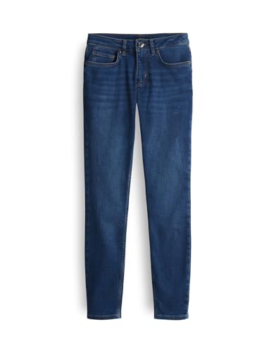 OPUS Damen Skinny | Skinny Jeans ELMA Strong Blue Low Rise aus stretchigem BCI Cotton Mix Strong Blue, 36 L30 von OPUS