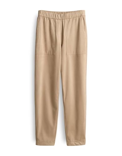 OPUS Damen Jogpants | MYHA Relaxed Jogpants in Wildlederoptik Macadamia, 42 von OPUS