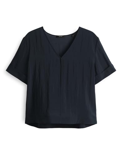 OPUS Damen Kurzarmbluse | FILKA Loose leichte Viskosemix Bluse im Boxy Fit Coal Blue, 36 OPUS Damen Kurzarmbluse | FILKA Loose leichte Viskosemix Bluse im Boxy Fit Coal Blue, 36 von OPUS