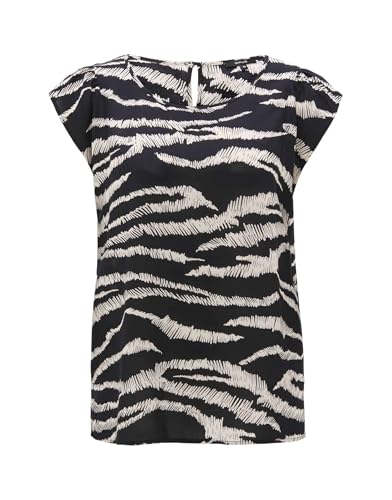 OPUS Damen Kurzarmbluse | Shirtbluse Fannie Safari Black, 40 von OPUS