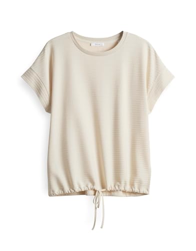 OPUS Damen Kurzarmshirt | Jerseyshirt SOLKE Loose mit texturierter Oberfläche Natural Glaze, 38 von OPUS