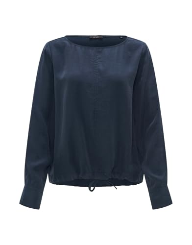 OPUS Damen Langarmbluse | Shirtbluse FORTI Regular aus Modal Mix Coal Blue, 34 von OPUS