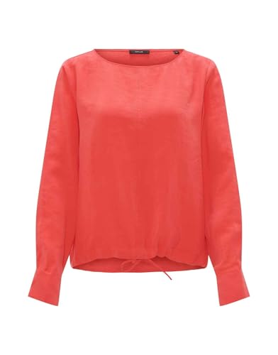 OPUS Damen Langarmbluse | Shirtbluse FORTI Regular aus Modal Mix Sweet red, 36 von OPUS