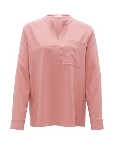 OPUS Damen Langarmbluse | Tunikabluse FANELL Regular aus weichem Flanell Mellow Rose, 38 von OPUS