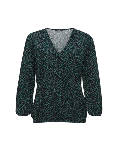 OPUS Damen Langarmshirt | Printshirt SANNAH Splendid aus Viskose Black, 38 von OPUS