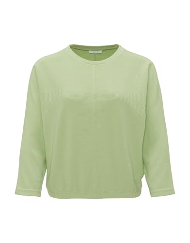 OPUS Damen Langarmshirt | Rippshirt SUZZINA Avocado, 38 von OPUS