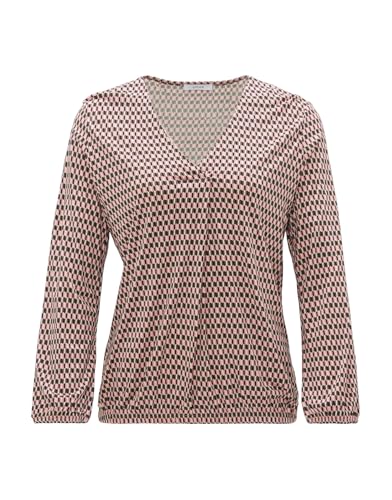 OPUS Damen Langarmshirt | Shirt SANNAH Tradition Regular aus nachhaltiger Viskose Mellow Rose, 44 von OPUS