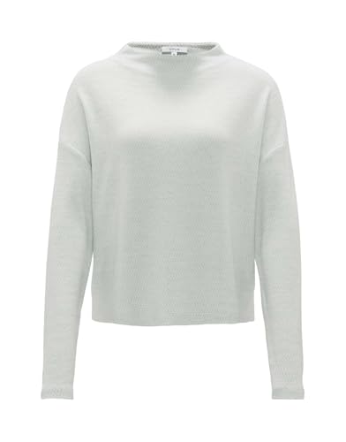OPUS Damen Langarmshirt | Strukturierte Shirt SICOZY Regular aus weichem Viskose Mix Glacier Blue, 42 von OPUS