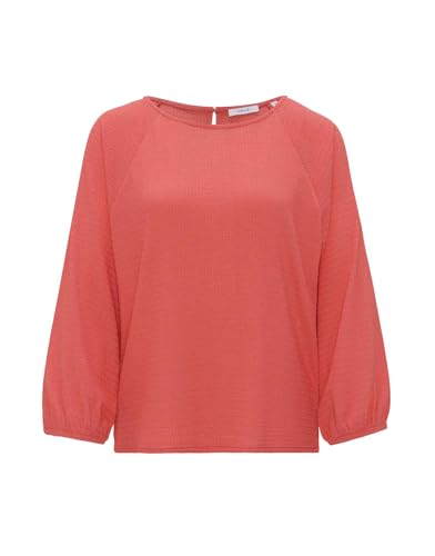 OPUS Damen Langarmshirt | Strukturiertes Shirt SUTILI Regular aus Jersey Watermelon, 40 von OPUS