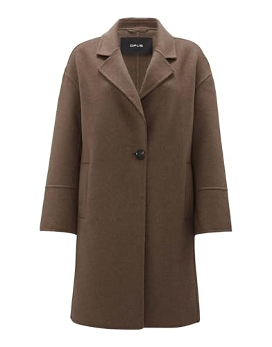 OPUS Damen Mantel | Kurzmantel HATILDE Oversize aus weichem Woll Mix Cocoa, 44 von OPUS