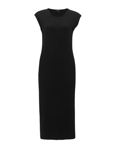 OPUS Damen Midikleid | Jerseykleid Winston Crisp Black, 40 von OPUS