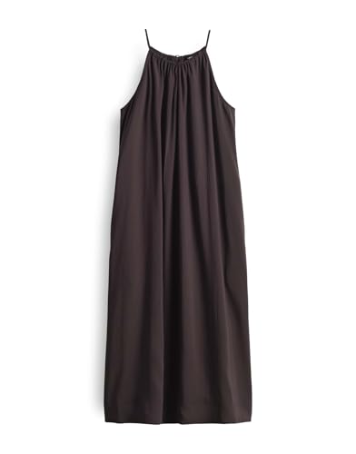OPUS Damen Midikleid | WIDALA sommerliches Trägerkleid in A-Linie Midnight Brown, 40 von OPUS