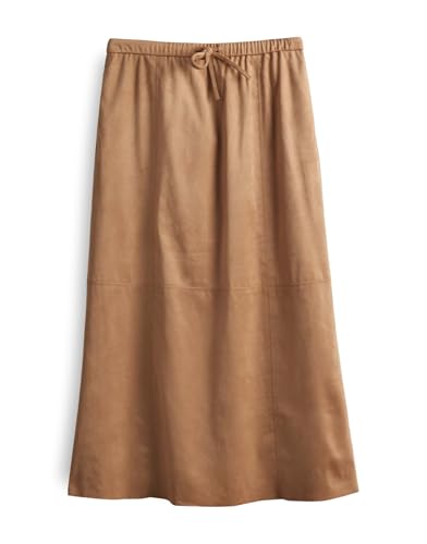 OPUS Damen Midirock | Midirock RINGA A-Linie in Velourslederoptik Creamy Camel, 36 OPUS Damen Midirock | Midirock RINGA A-Linie in Velourslederoptik Creamy Camel, 36 von OPUS