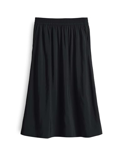 OPUS Damen Midirock | Midirock RONELLA A-Linie aus feinem Modalfasern Mix Black, 38 von OPUS