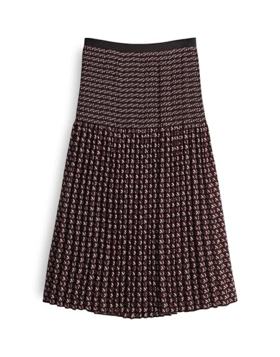 OPUS Damen Midirock | RIBANE London Plisseerock mit Komfortbund Cassis, 36 von OPUS