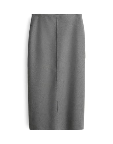 OPUS Damen Midirock | RUDILA Bleistiftrock mit Komfortbund Easy Grey, 38 von OPUS