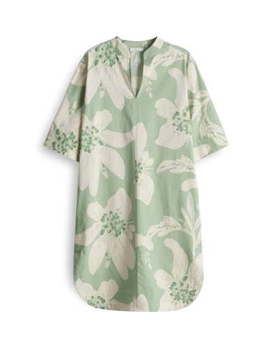 OPUS Damen Minikleid | Printkleid WIARA Regular aus nachhaltigem BCI Cotton Mix Green Glow, 38 von OPUS