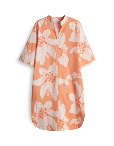 OPUS Damen Minikleid | Printkleid WIARA Regular aus nachhaltigem BCI Cotton Mix Pale orange, 34 von OPUS