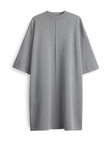 OPUS Damen Minikleid | WANALO Minikleid aus weichem Milano Strick Easy Grey, 40 von OPUS