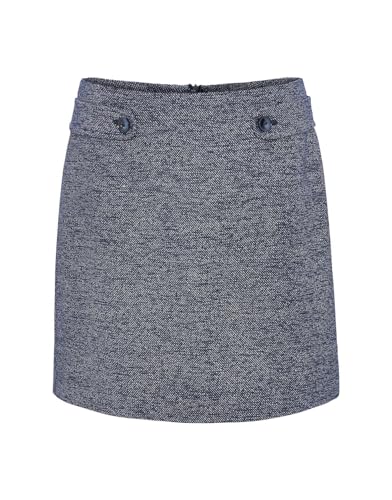 OPUS Damen Minirock | Minirock RABEA Fresh A-Linie aus Viskose Mix Coal Blue, 38 von OPUS