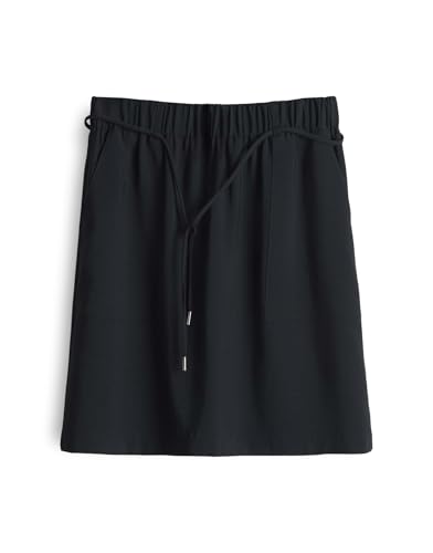 OPUS Damen Minirock | Rania Cargorock aus weichem Modalmix Twill Black, 36 von OPUS