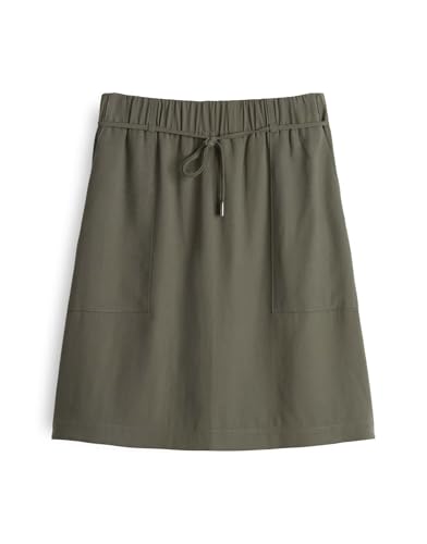OPUS Damen Minirock | Rania Cargorock aus weichem Modalmix Twill Olive Leaf, 38 von OPUS